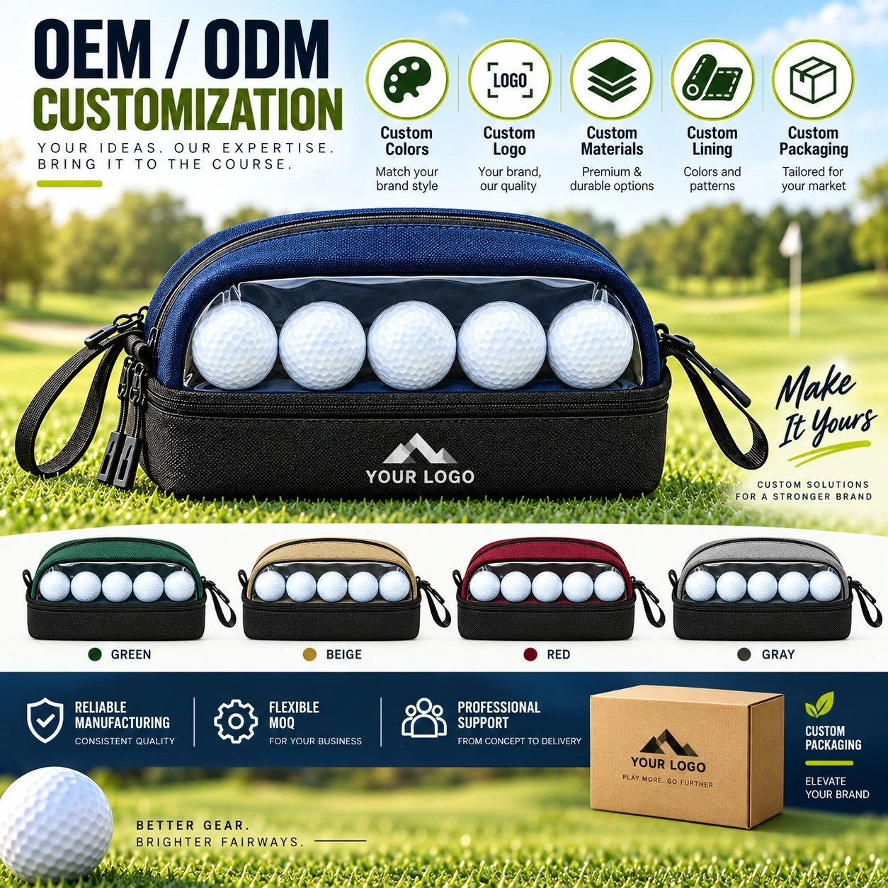 Custom Golf Accessories Pouch Custom Golf Accessories Pouch